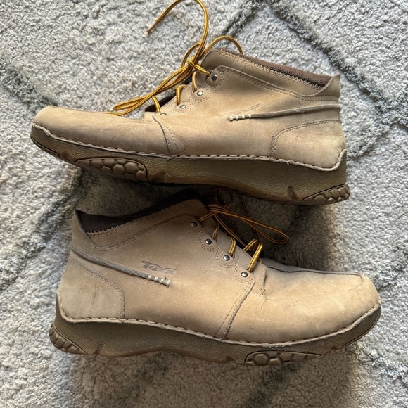 Teva chukka boots leather tan brown 6738 size 11 - Picture 2 of 12